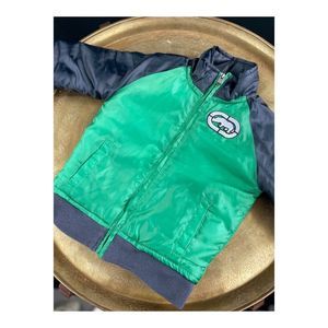 Ecko Unltd Satin Flight Jacket Green Black Sz 24M Bomber Spring 9